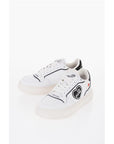 Moschino LOVE Textured Leather BOLD40 Low-Top Sneakers with Contrast