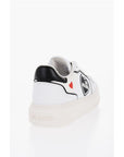 Moschino LOVE Textured Leather BOLD40 Low-Top Sneakers with Contrast