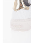 Moschino LOVE Quilted Leather BOLD40 Low-Top Sneakers with Golden Eff