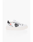 Moschino LOVE Textured Leather BOLD40 Low-Top Sneakers with Contrast