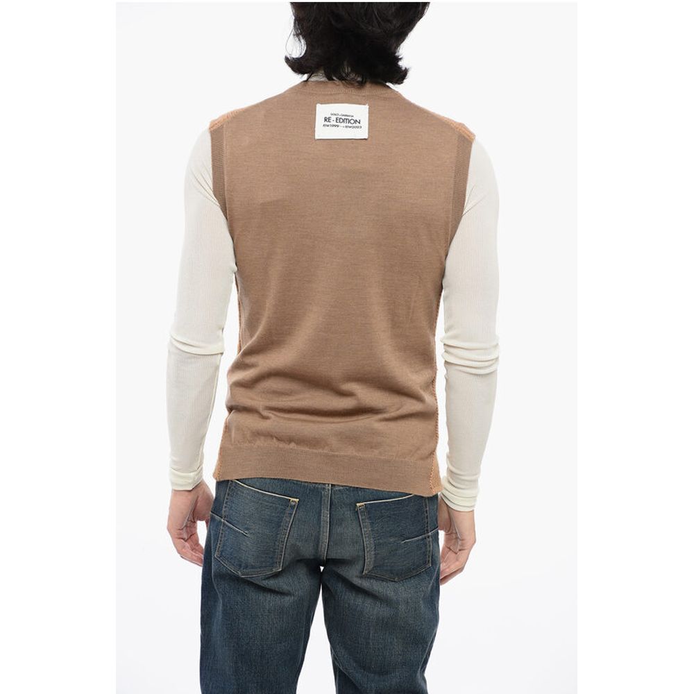 Dolce & Gabbana RE-EDITION Sleeveless Wool Blend Sweater
