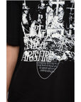 1989 Studio Cotton NOTRE DAM Crew-Neck T-shirt with Contrast Print