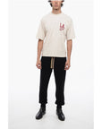 A Paper Kid Cotton Crew-neck T-shirt witth Logo-print