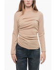Stephan Janson Lurex Top with Drapped Detail