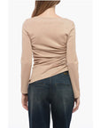 Stephan Janson Lurex Top with Drapped Detail