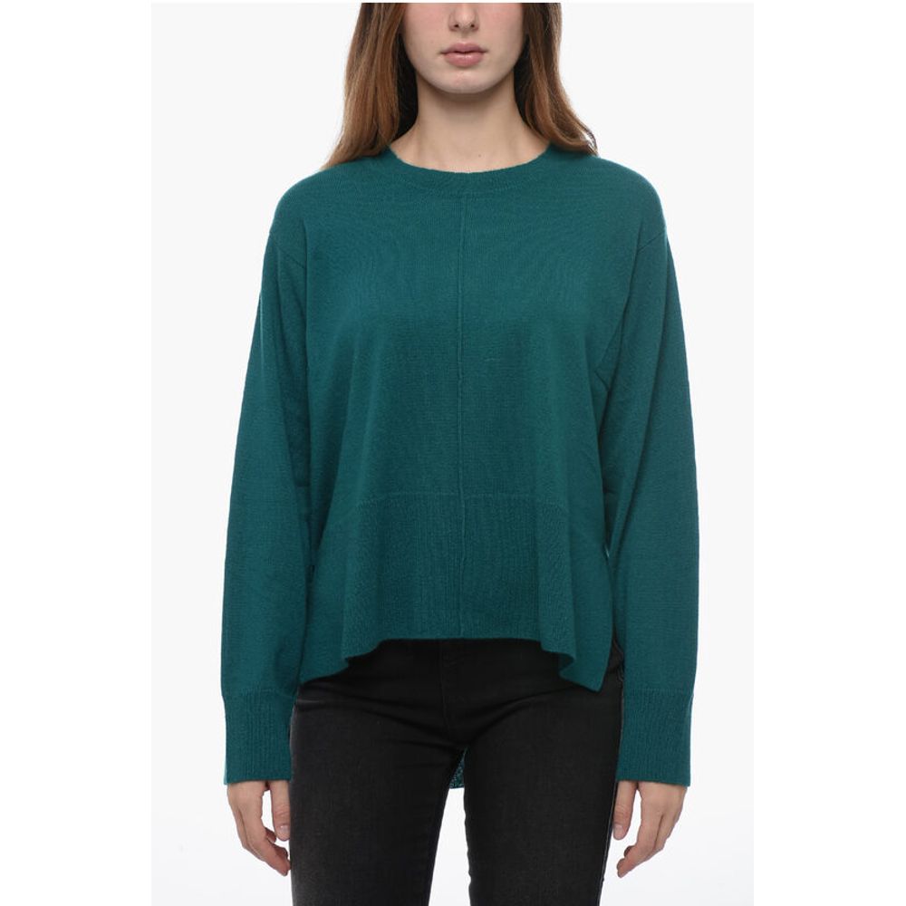 Parosh Cashmere WAM Sweater with Asymmetric Hem