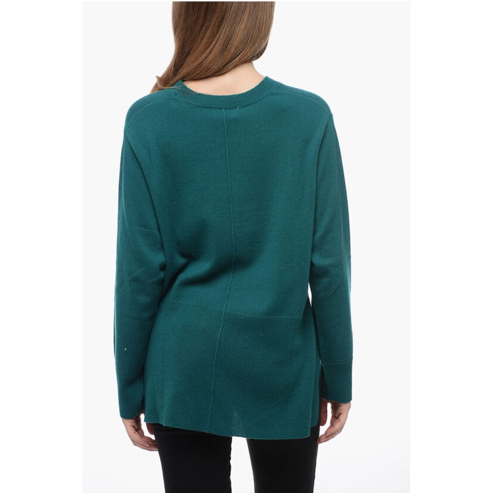 Parosh Cashmere WAM Sweater with Asymmetric Hem