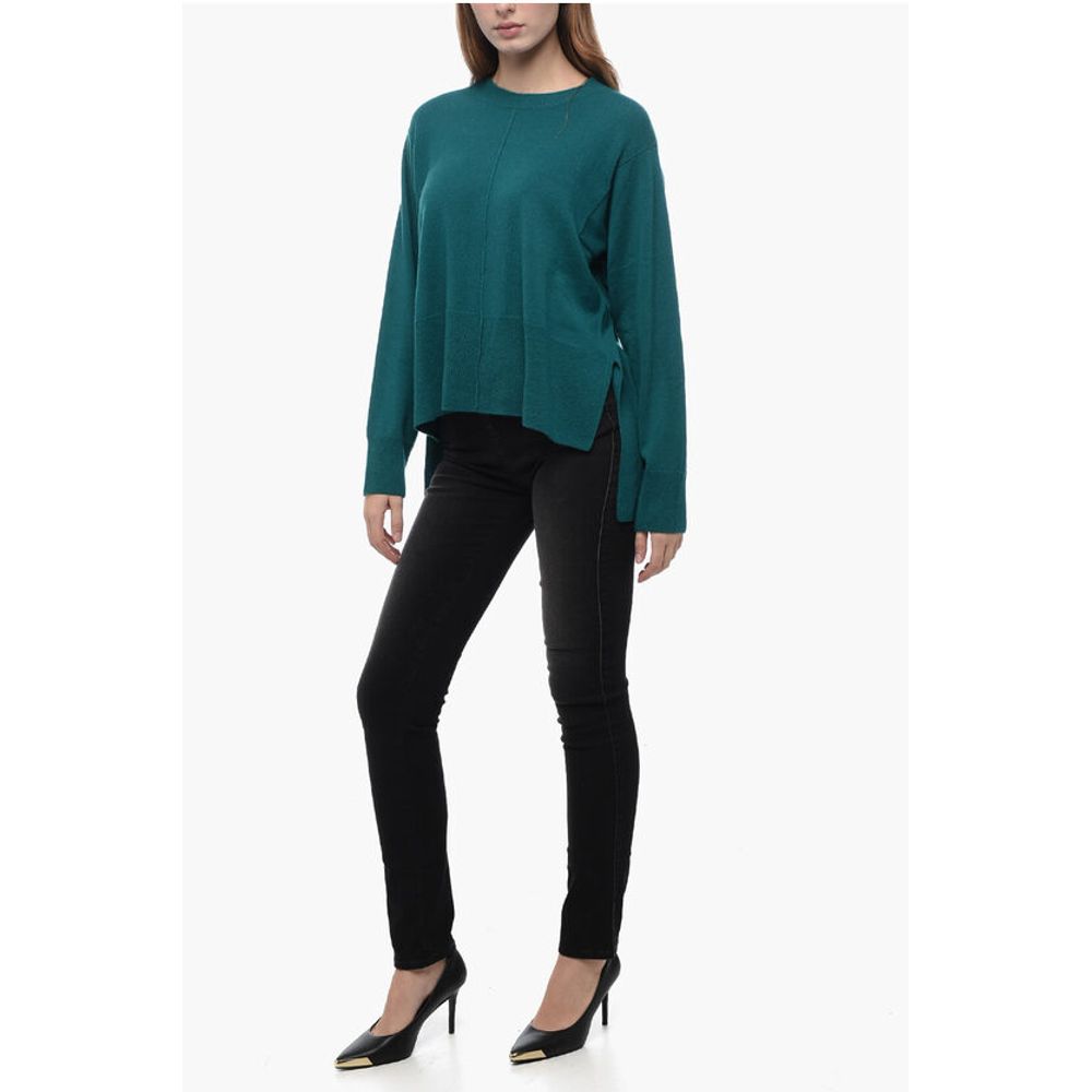 Parosh Cashmere WAM Sweater with Asymmetric Hem