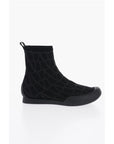 Valentino High-Top Sneakers With Monogram Jacquard Logo
