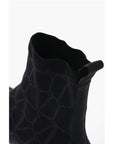 Valentino High-Top Sneakers With Monogram Jacquard Logo