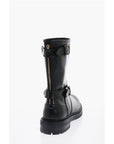 Dolce & Gabbana Zipped Closure Leather Boots With Buckles