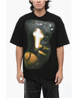 1989 Studio Cotton Crew-neck T-shirt with Maxi Print on the Front