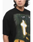 1989 Studio Cotton Crew-neck T-shirt with Maxi Print on the Front
