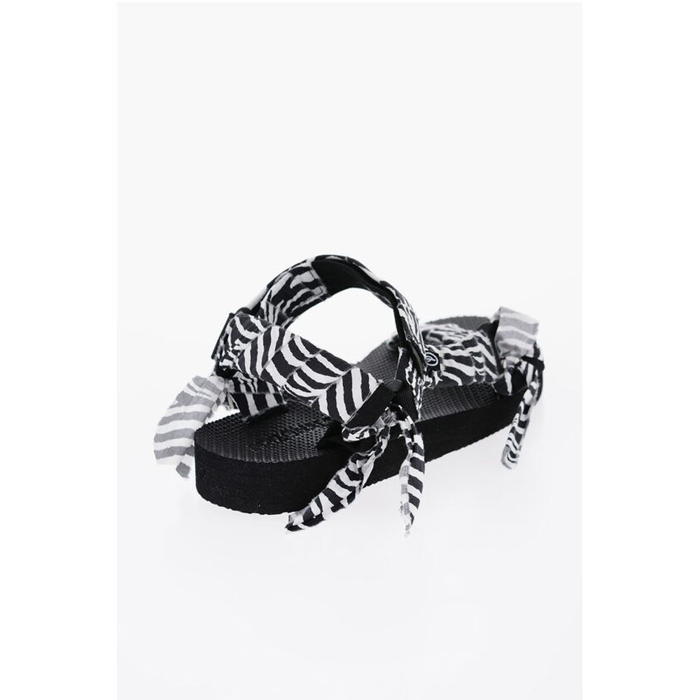 Arizona Love Zebra Patterned TREKKY Sandals with Velcro Closure