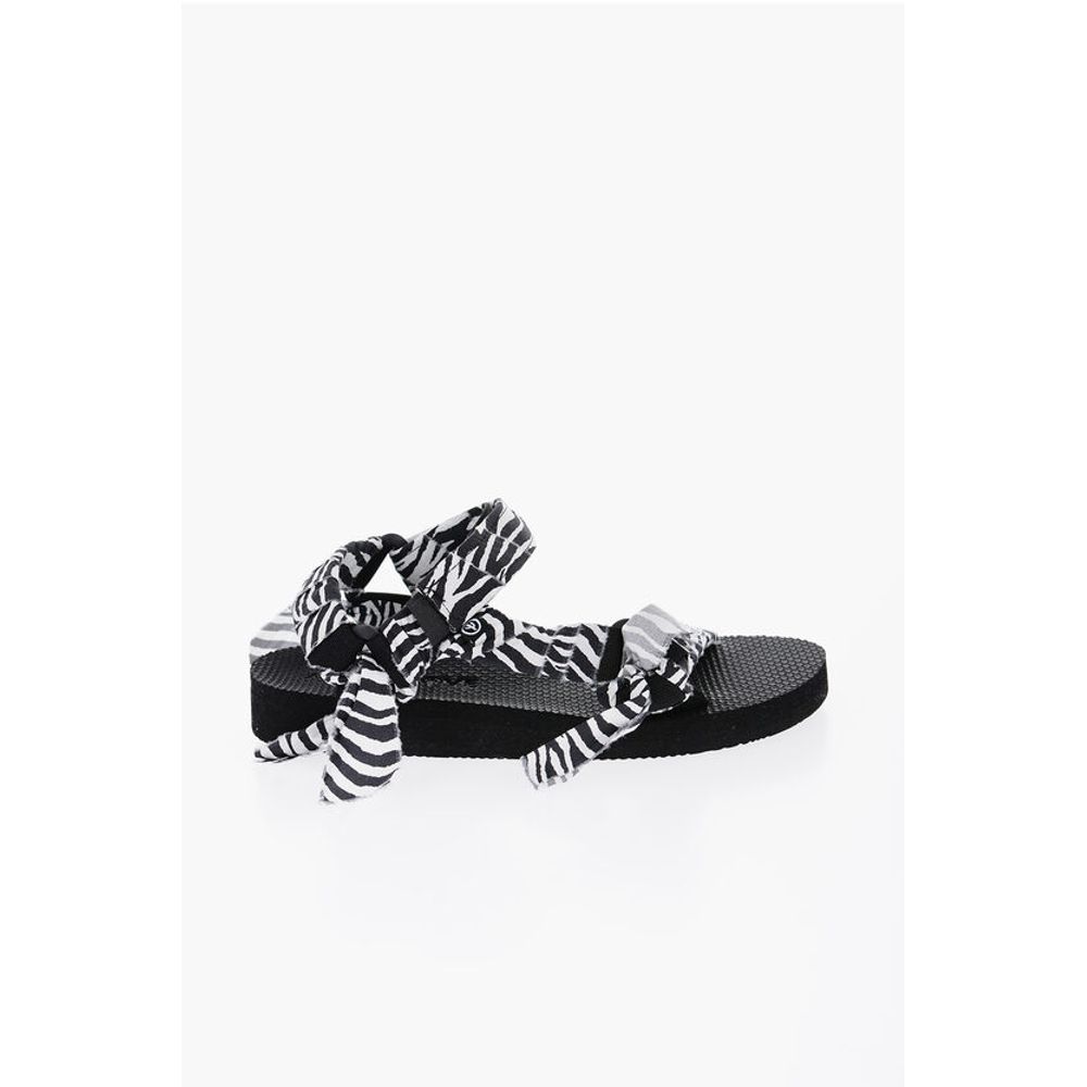 Arizona Love Zebra Patterned TREKKY Sandals with Velcro Closure