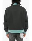 Awake New York Wool Varsity Bomber Jacket with Ribbed Edges