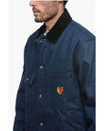 Sky High Farm Denim Utility Jacket with Velvet Collar