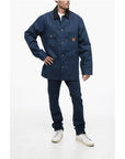 Sky High Farm Denim Utility Jacket with Velvet Collar