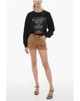 AllSaints Frayed Hem HEIDI Shorts with Studs