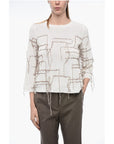 ArchivioB Flared Sweater with Fringe Application
