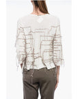 ArchivioB Flared Sweater with Fringe Application