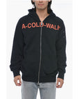 A Cold Wall Logo print Brushed Cotton Zipped Hoodie