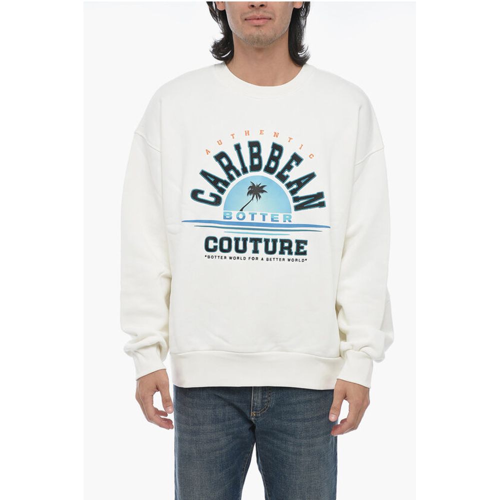 Botter Brushed Cotton Embroidered Crewneck sweater