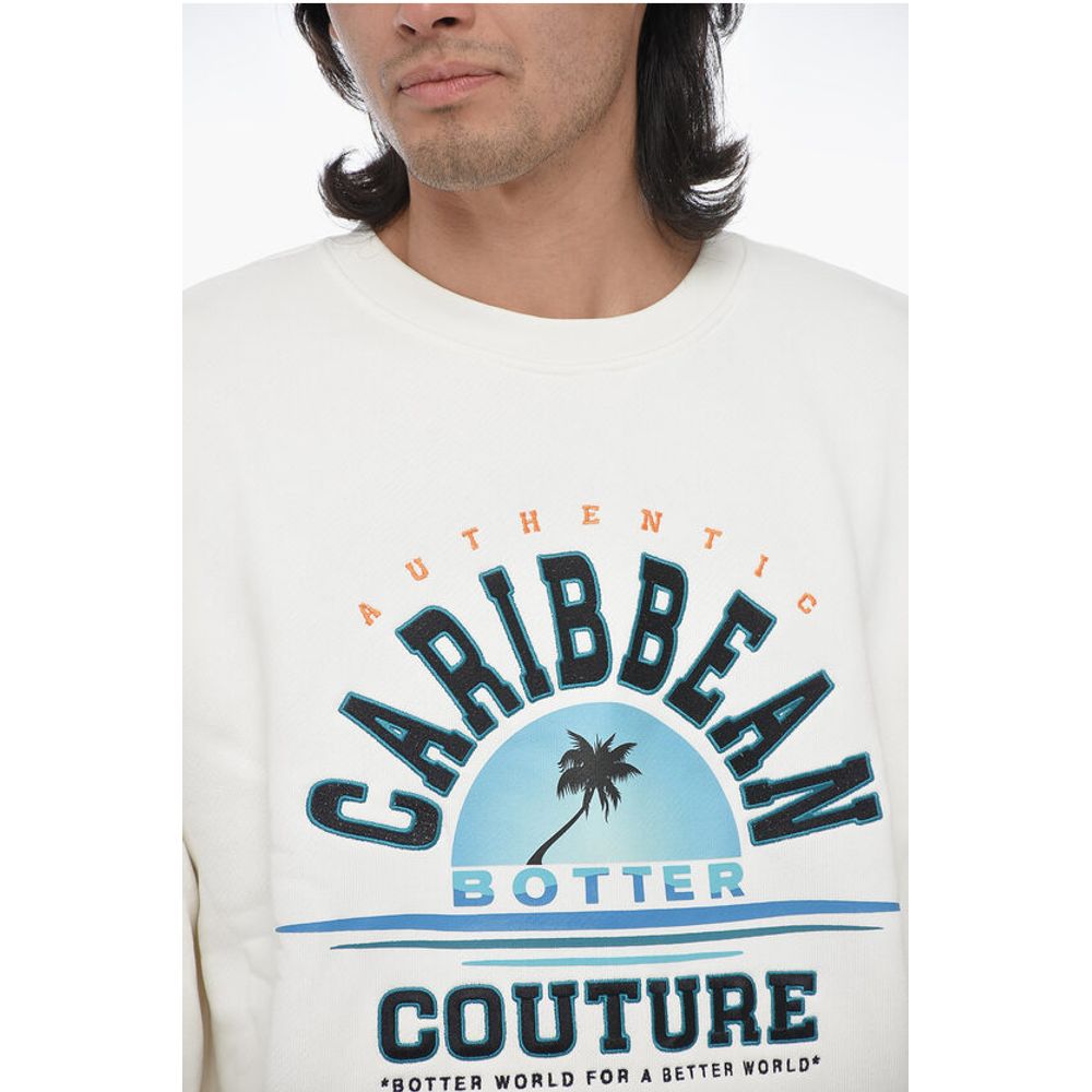 Botter Brushed Cotton Embroidered Crewneck sweater