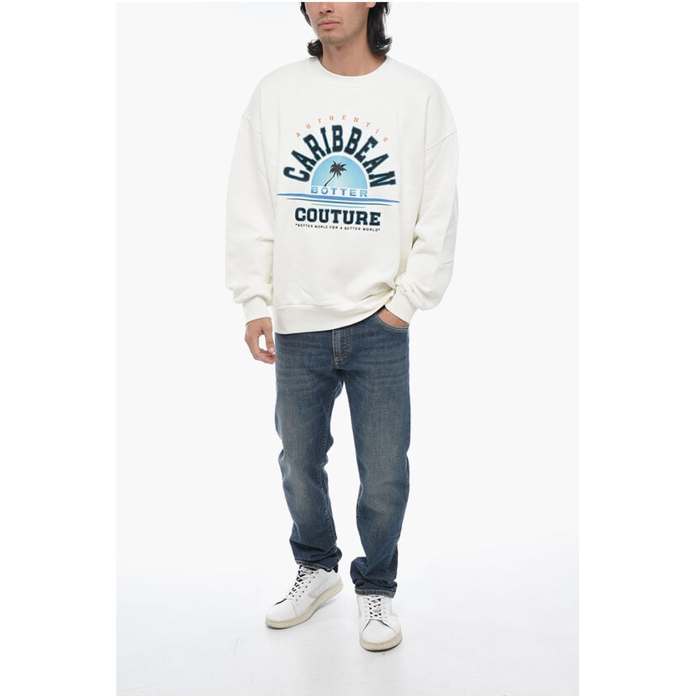 Botter Brushed Cotton Embroidered Crewneck sweater