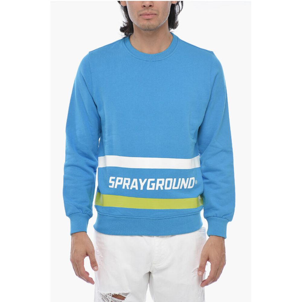 Sprayground Brushed Sweatshirt with Logo Print