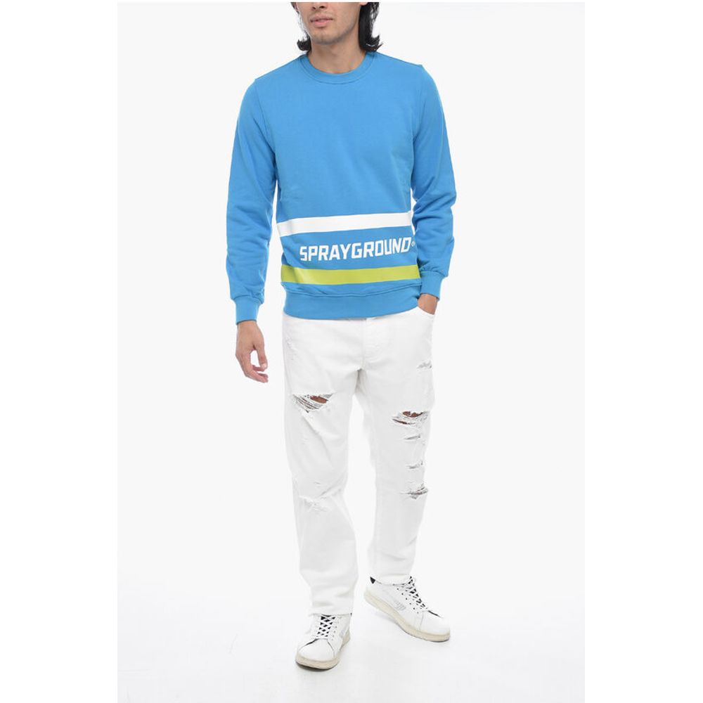 Sprayground Brushed Sweatshirt with Logo Print