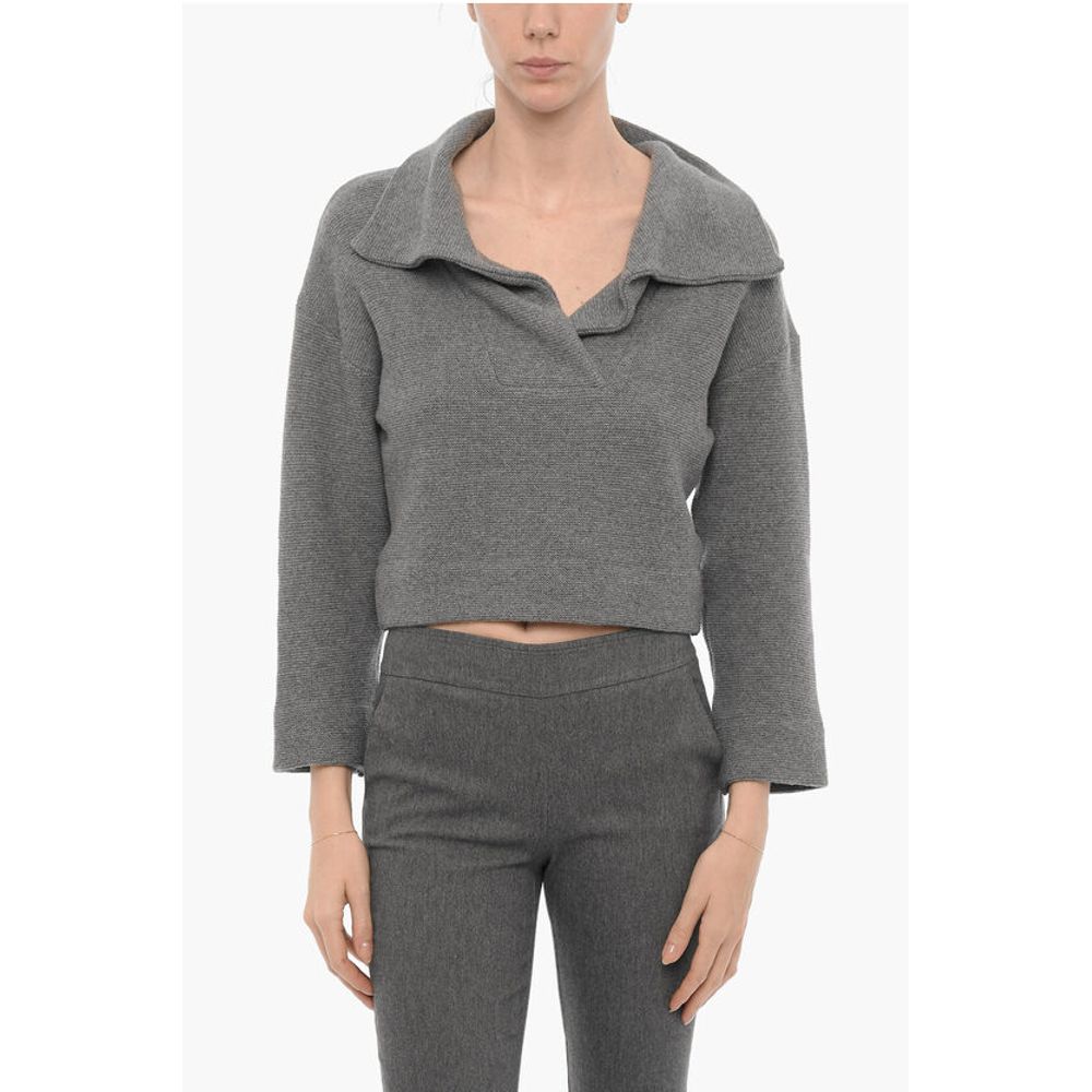 Beaufille Wool Blend BOTERO Sweater with Polo Neck