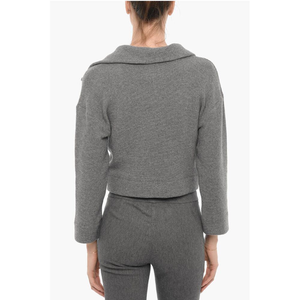 Beaufille Wool Blend BOTERO Sweater with Polo Neck