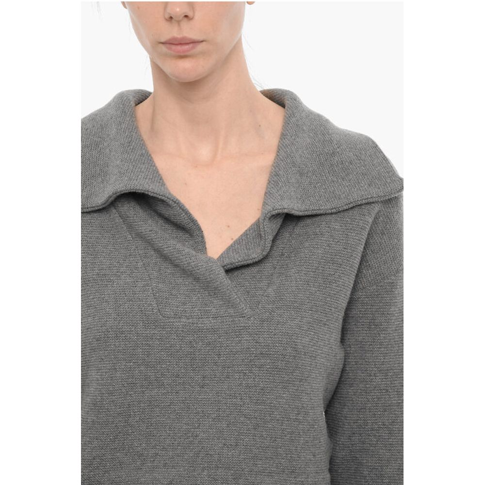 Beaufille Wool Blend BOTERO Sweater with Polo Neck