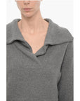 Beaufille Wool Blend BOTERO Sweater with Polo Neck