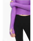 Adriana Hot Couture Turtleneck Top with Rhinestone Logo