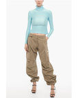 Adriana Hot Couture Turtleneck Top with Rhinestone Logo