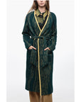 Two-Tone Coat With Belt