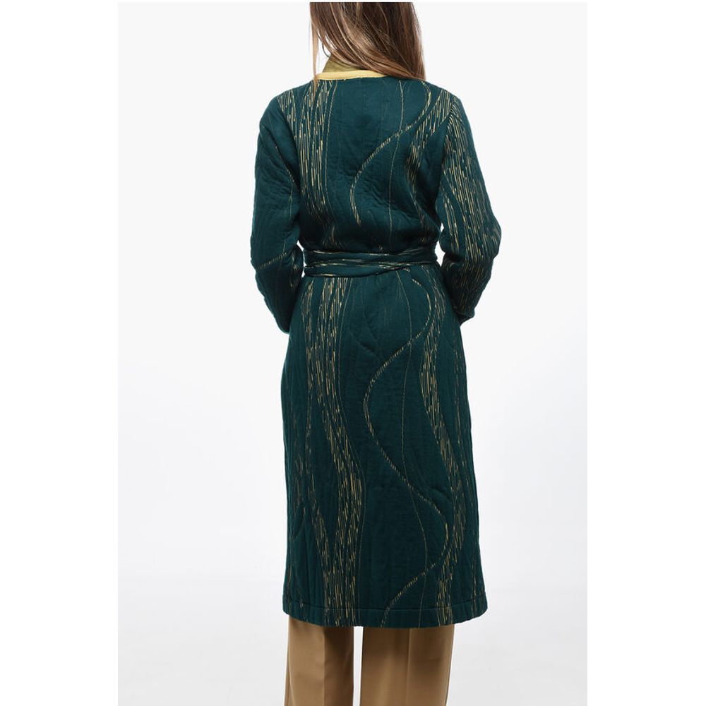 Two-Tone Coat With Belt