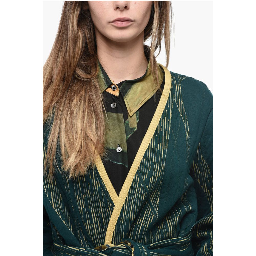 Two-Tone Coat With Belt