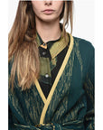 Two-Tone Coat With Belt