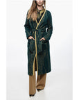 Two-Tone Coat With Belt