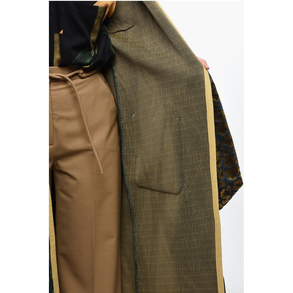 Two-Tone Coat With Belt