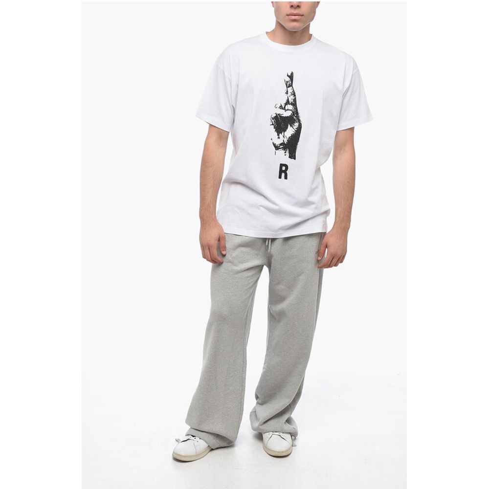 Raf Simons Printed HAND SIGN Cotton T-shirt