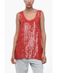 Parosh Sequined Tank Top