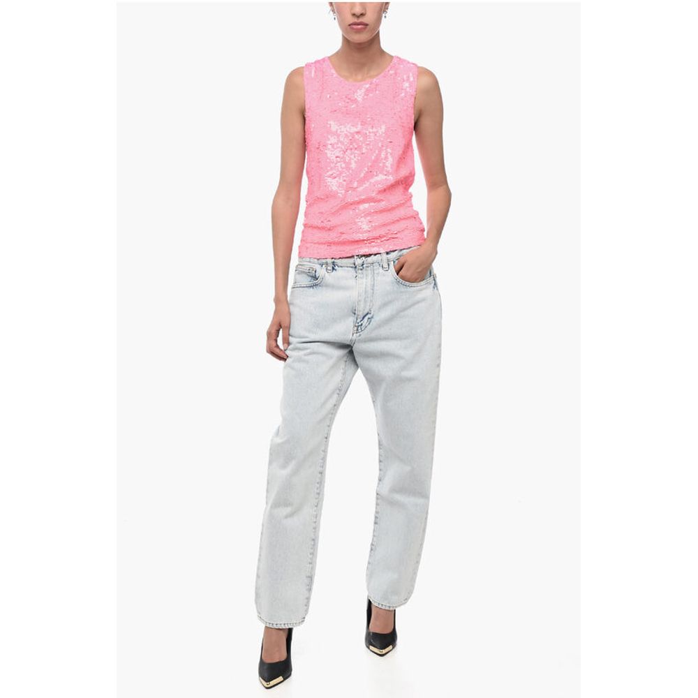 Parosh Sequined Tank Top