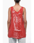 Parosh Sequined Tank Top