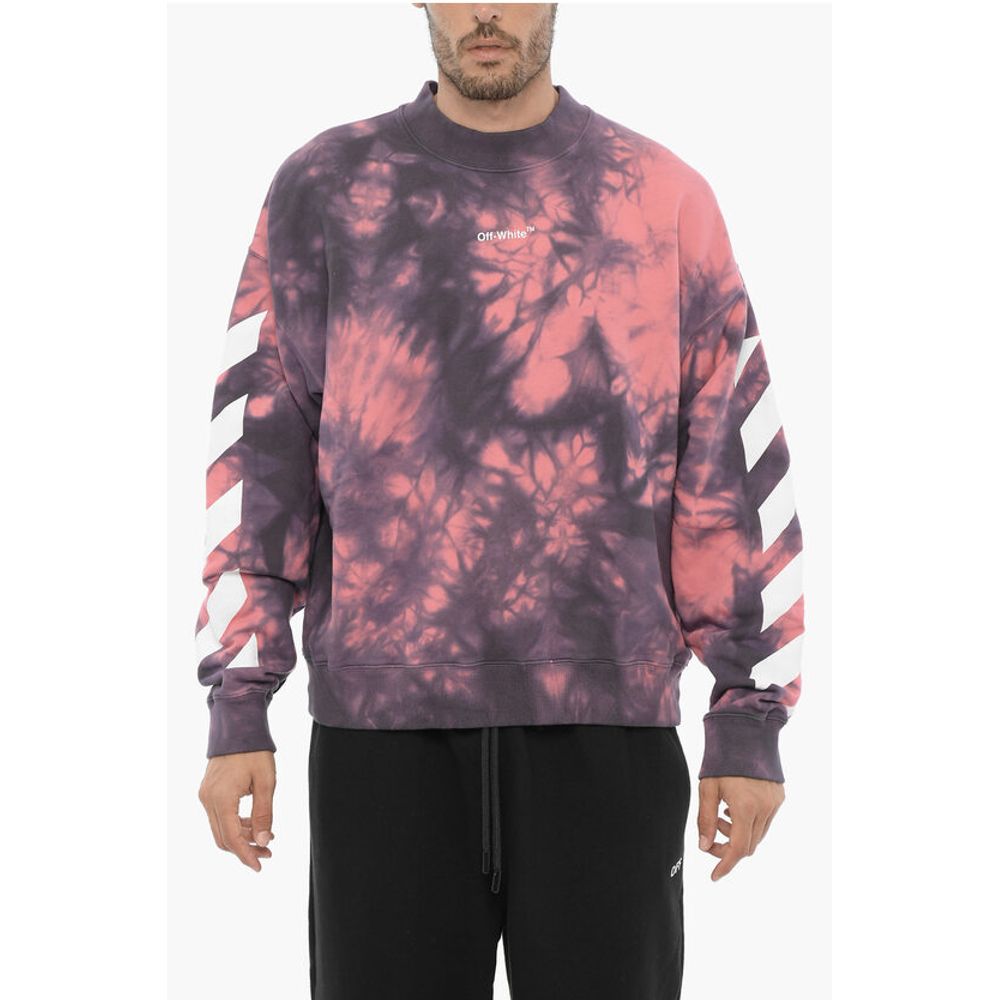 Off-White Tie-Dye Effect DIAG ARROW Crew-neck Sweatshirt