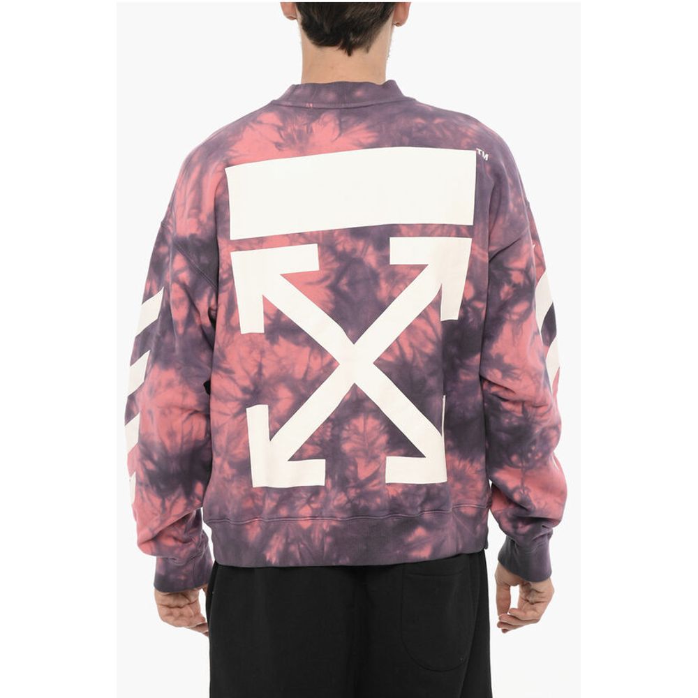 Off-White Tie-Dye Effect DIAG ARROW Crew-neck Sweatshirt