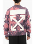Off-White Tie-Dye Effect DIAG ARROW Crew-neck Sweatshirt
